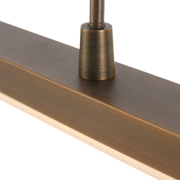 Steinhauer Retro minimalistische hanglamp Zelena 155 cm brons