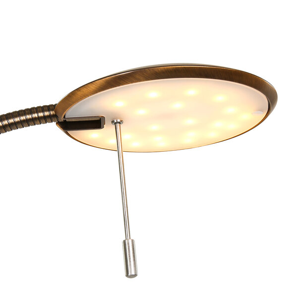 Steinhauer Klassiek retro vloerlamp Zenith 1-lichts brons