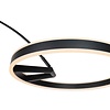 Steinhauer Modern Scandinavisch vloerlamp Ringlux 1-lichts zwart