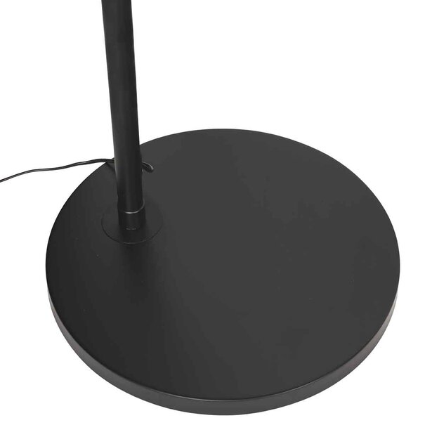 Steinhauer Modern Scandinavisch vloerlamp Ringlux 1-lichts zwart