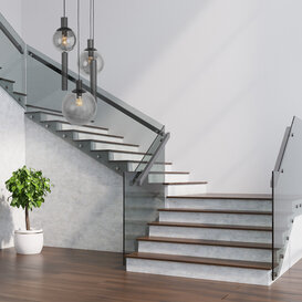 Hanglamp Bollique 5-lichts zwart met kokers