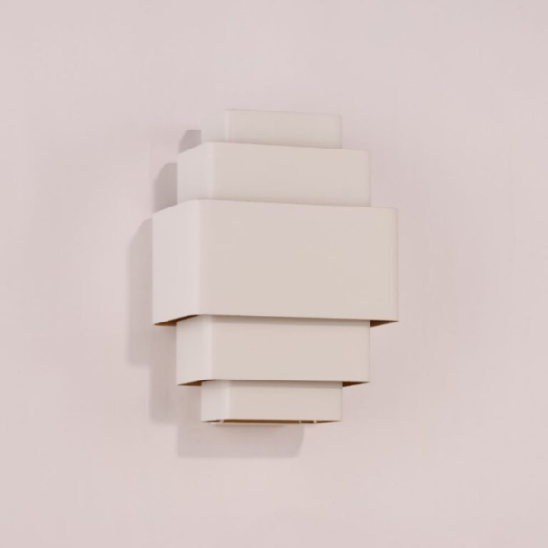 Artdelight Modern design wandlamp Layers 3-lichts wit goud