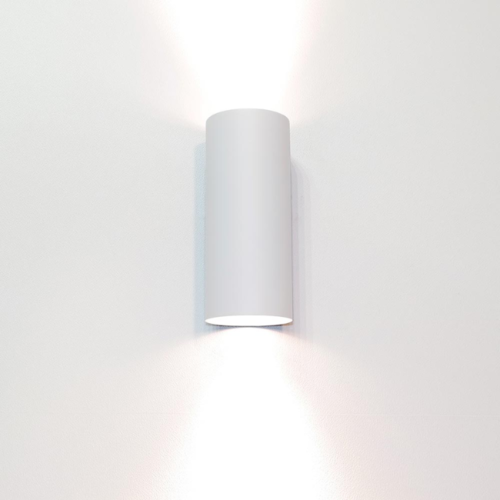 Modern Scandinavische wandlamp Roulo 2-lichts wit
