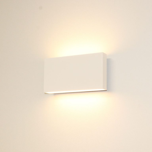 Modern Scandinavisch wandlamp Box 2-lichts wit