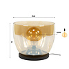 BelaLuz Moderne vloerlamp Dash Up XXL 1-lichts amber