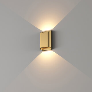 Wandlamp Diaz small 2-lichts warm goud