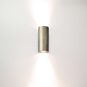 Artdelight Modern Industrieel wandlamp Roulo 2-lichts antiek brons