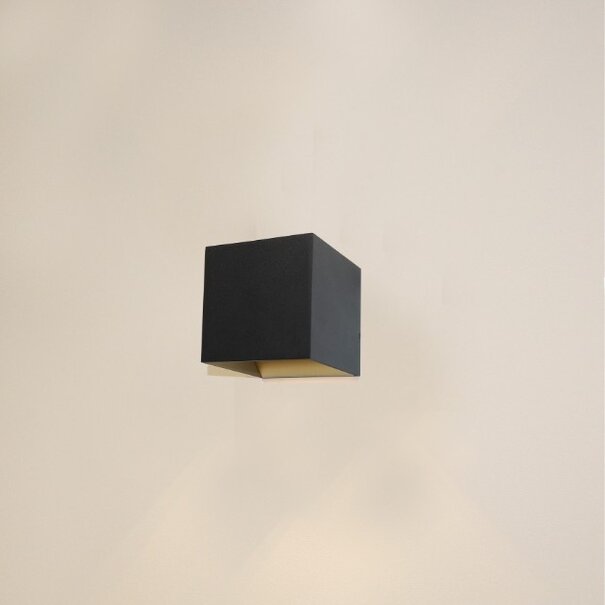 Artdelight Modern Hotel Chique wandlamp Gymm 1-lichts zwart goud