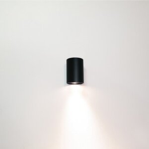 Artdelight Modern Industriële wandlamp Roulo 1-lichts zwart