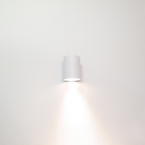 Artdelight Modern Scandinavisch wandlamp Roulo 1-lichts wit