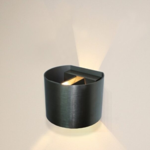 Artdelight Modern Industriële wandlamp Gyro 1-lichts licht brons