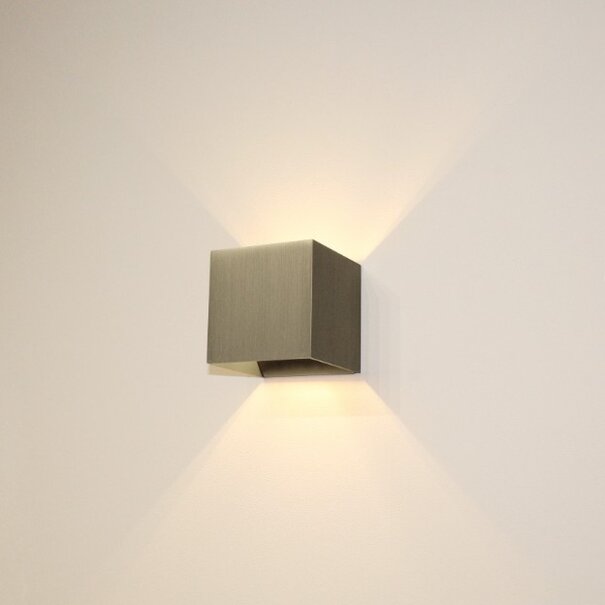 Artdelight Modern Industriële wandlamp Gymm 1-lichts licht brons