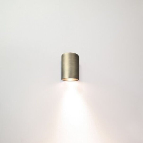 Artdelight Modern Industriële wandlamp Roulo 1-lichts antiek brons
