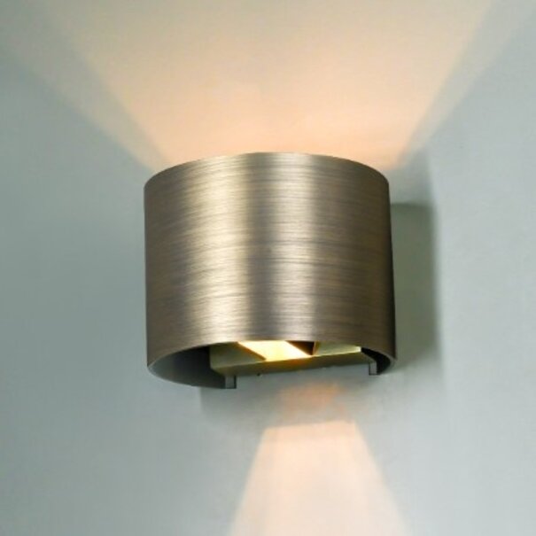 Artdelight Modern Industriële wandlamp Gyro 1-lichts antiek brons
