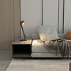 Artdelight Modern Industriële tafellamp Omega 1-lichts zwart