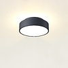 Artdelight Modern minimalistisch plafondlamp Chicago 1-lichts zwart