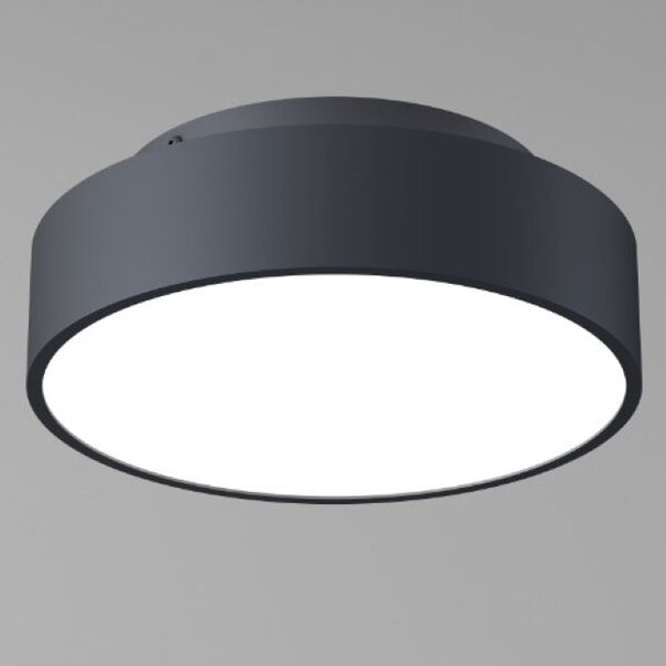 Artdelight Modern minimalistisch plafondlamp Chicago 1-lichts zwart