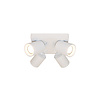 Artdelight Moderne Scandinavische opbouwspot Megano 4 lichts wit