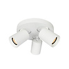 Artdelight Moderne opbouwspot Megano 3-lichts wit rond