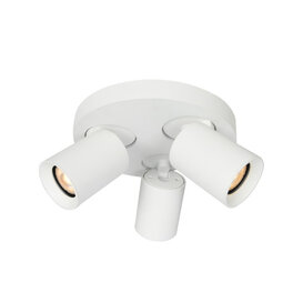 Opbouwspot Megano 3-lichts wit rond