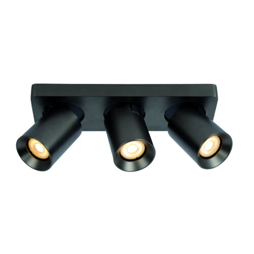 Modern Industriële opbouwspot Megano 3-lichts metallic antraciet
