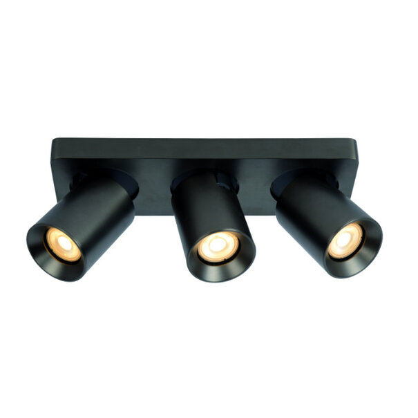 Artdelight Modern Industriële opbouwspot Megano 3-lichts metallic antraciet