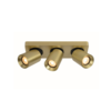 Artdelight Modern hotel chique opbouwspot Megano 3-lichts mat goud