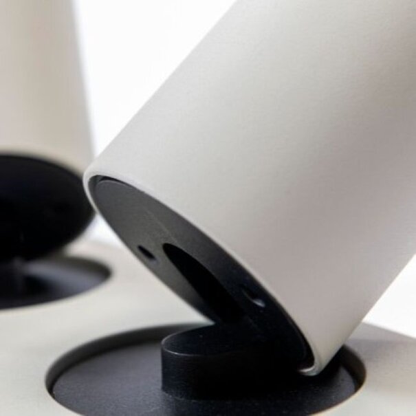 Artdelight Modern Scandinavische opbouwspot Megano 2-lichts zijde grijs