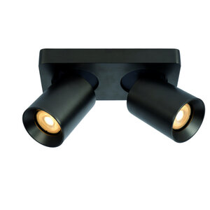 Artdelight Modern Industriële opbouwspot Megano 2-lichts metallic antraciet