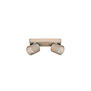 Modern - Scandinavisch - opbouwspot - 2-lichts - Champagne - Laguna