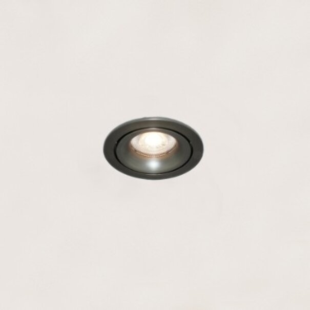 Artdelight Klassiek Industriële inbouwspot Alice 1-lichts licht brons