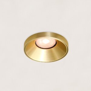 Artdelight Modern Hotel chique inbouwspot Malmo 1-lichts mat goud