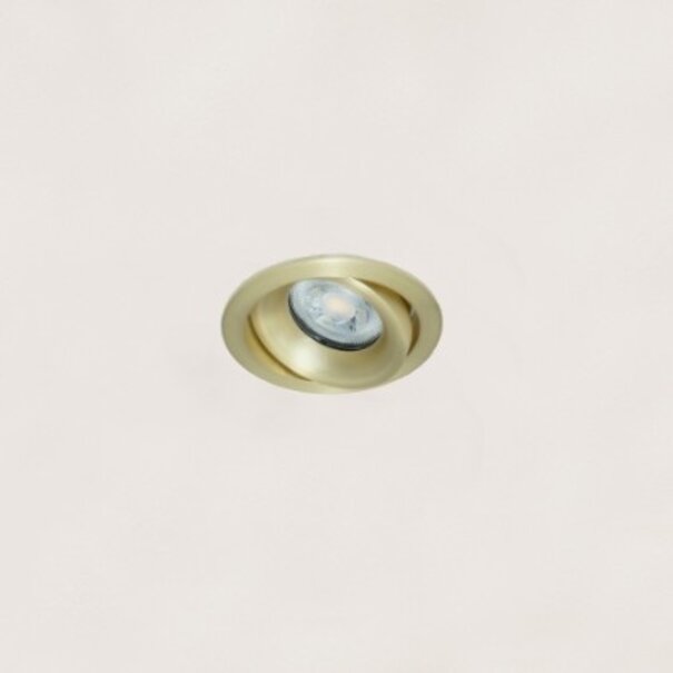 Artdelight Modern Hotel chique inbouwspot Alice 1-lichts mat goud