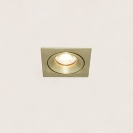 Inbouwspot Alice 1-lichts mat goud vierkant