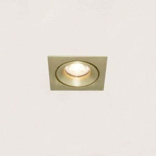 Modern Hotel Chique inbouwspot Alice 1-lichts vierkant mat goud