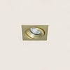 Artdelight Modern Hotel Chique inbouwspot Alice 1-lichts vierkant mat goud