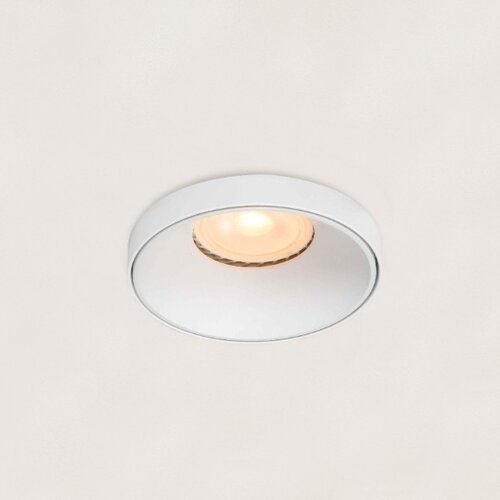 Modern Scandinavische inbouwspot Malmo 1-lichts wit