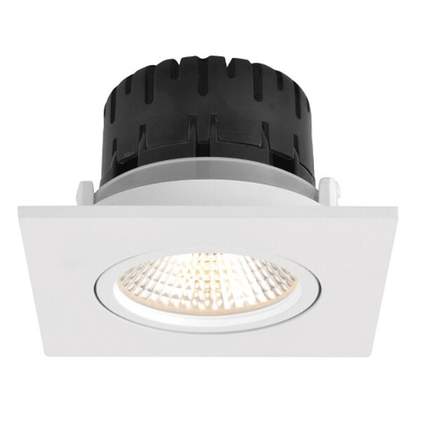 Artdelight Modern - Minimalistische - inbouwspot - 1-lichts -vierkant - wit - Austin