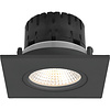 Artdelight Modern Industriële inbouwspot Austin 1-lichts zwart vierkant IP65