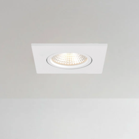 Inbouwspot Austin 1-lichts wit vierkant IP65