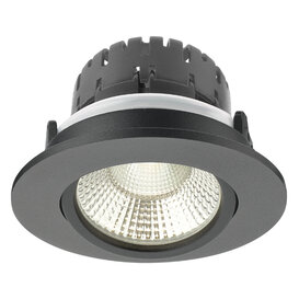 Inbouwspot Austin 1-licht zwart IP65