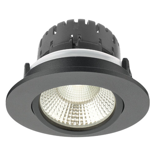 Modern - industriële - inbouwspot - 1-lichts - zwart - IP65 - Austin