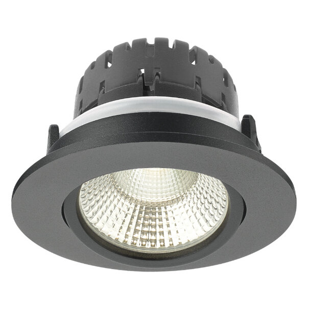 Artdelight Modern - industriële - inbouwspot - 1-lichts - zwart - IP65 - Austin