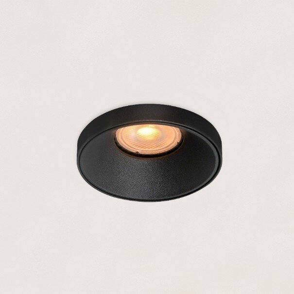 Artdelight Modern industrieel inbouwspot Malmo 1-lichts zwart