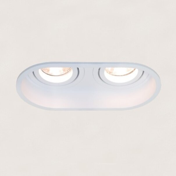 Artdelight Modern Scandinavische inbouwspot Rex 2-lichts wit