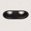Artdelight industrieel modern inbouwspot Rex 2-lichts zwart diep