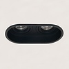 Artdelight industrieel modern inbouwspot Rex 2-lichts zwart diep