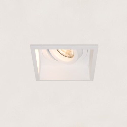 Modern minimalistisch inbouwspot Rex 1-lichts wit