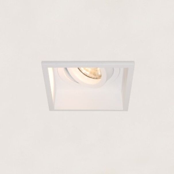 Artdelight Modern minimalistisch inbouwspot Rex 1-lichts wit