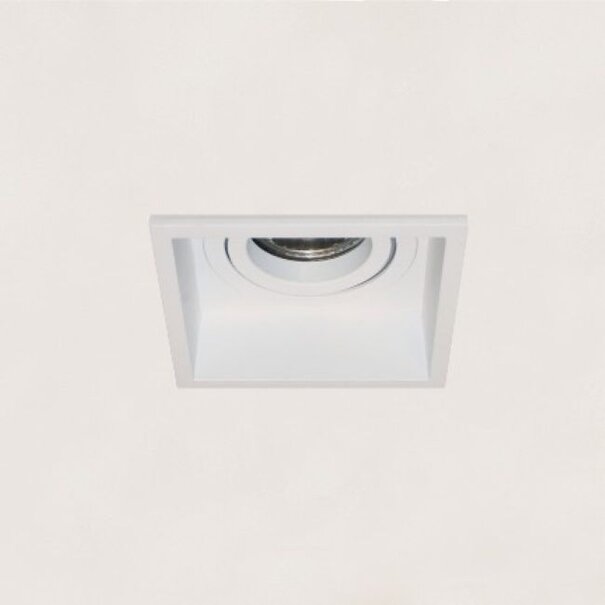 Artdelight Modern minimalistisch inbouwspot Rex 1-lichts wit